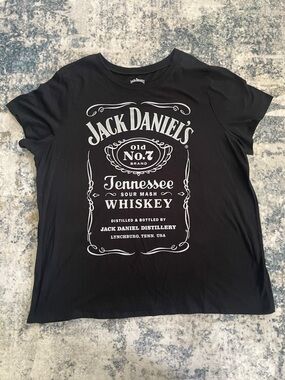 Jack Daniel's Women's Black Short Sleeve Logo Tee